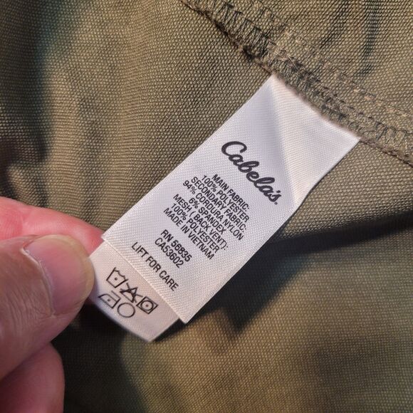 Cabela's Instinct Shirt Mens XL Orange Bird Hunting Game Long Sleeve Vented EUC - Picture 6 of 12